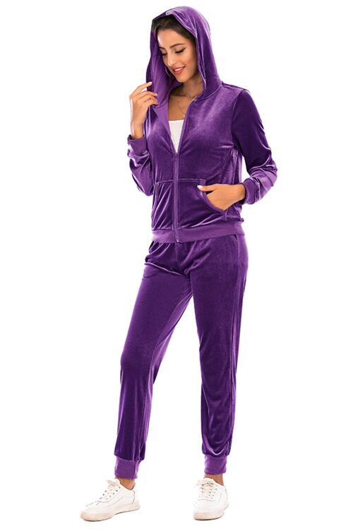 Cozy Velvet Jacket and Pants Set