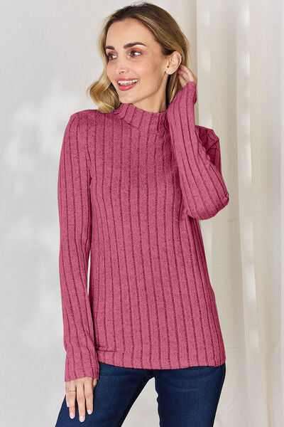 Mock Neck Long Sleeve Top