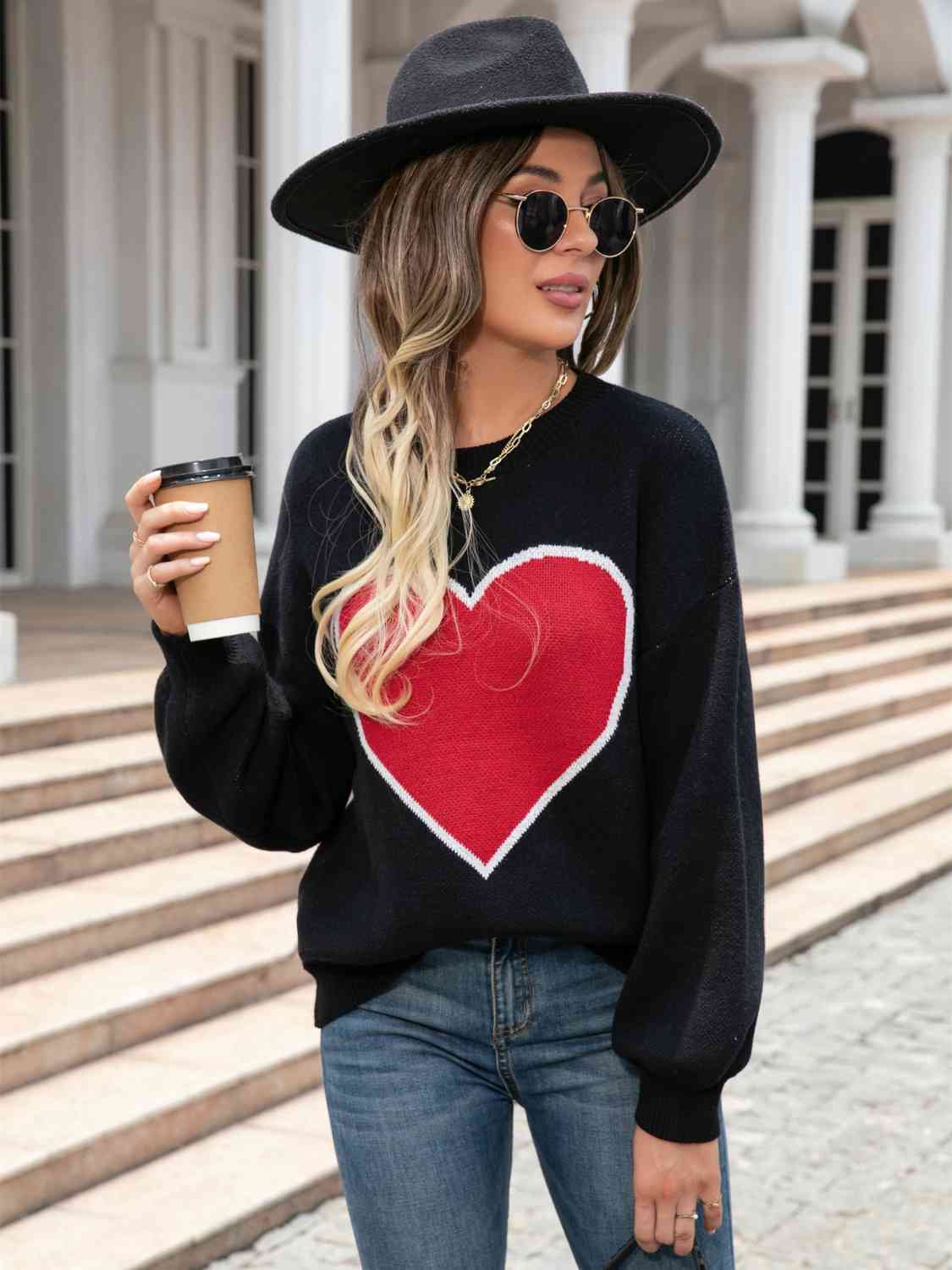 Heart Crewneck Sweater