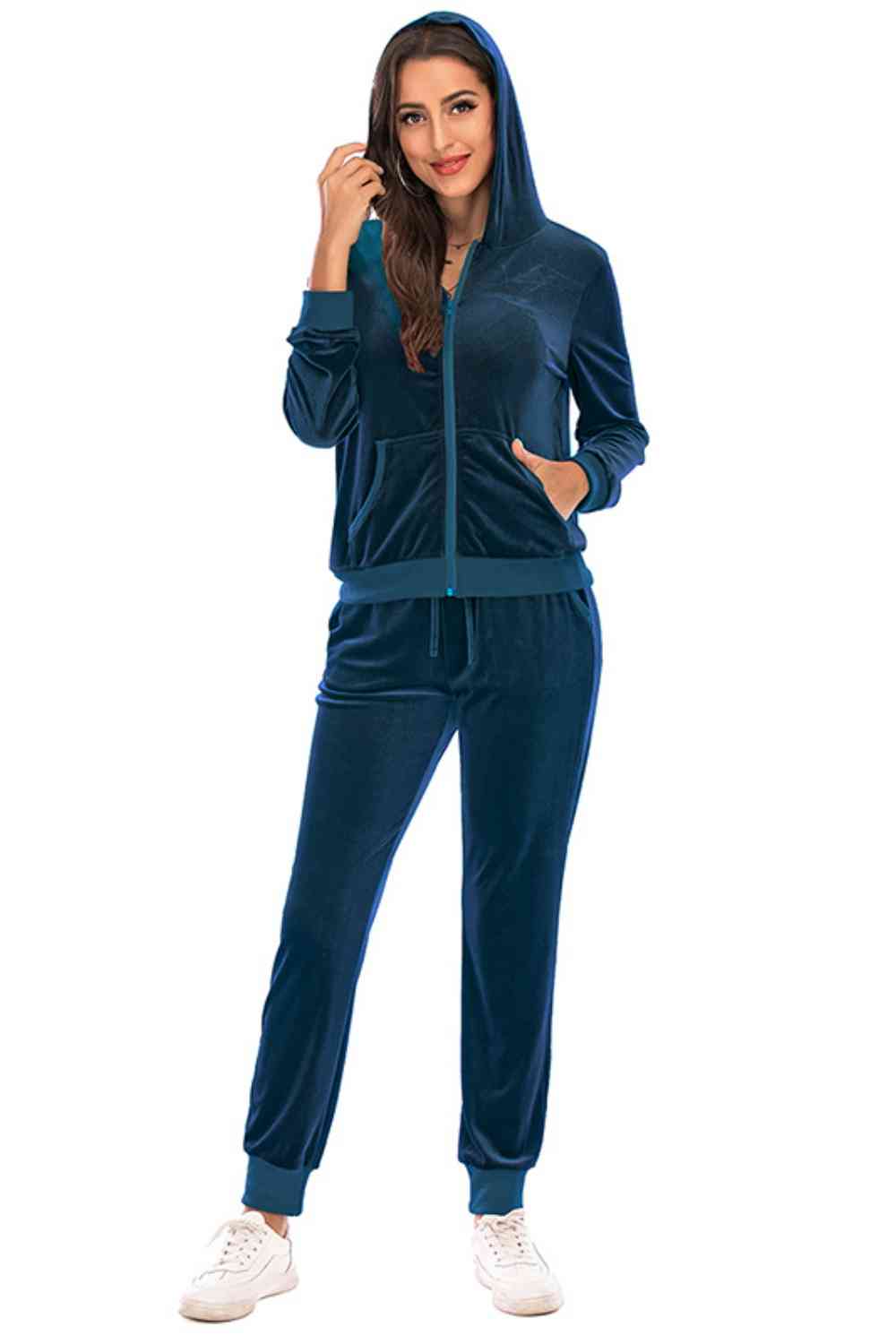 Cozy Velvet Jacket and Pants Set