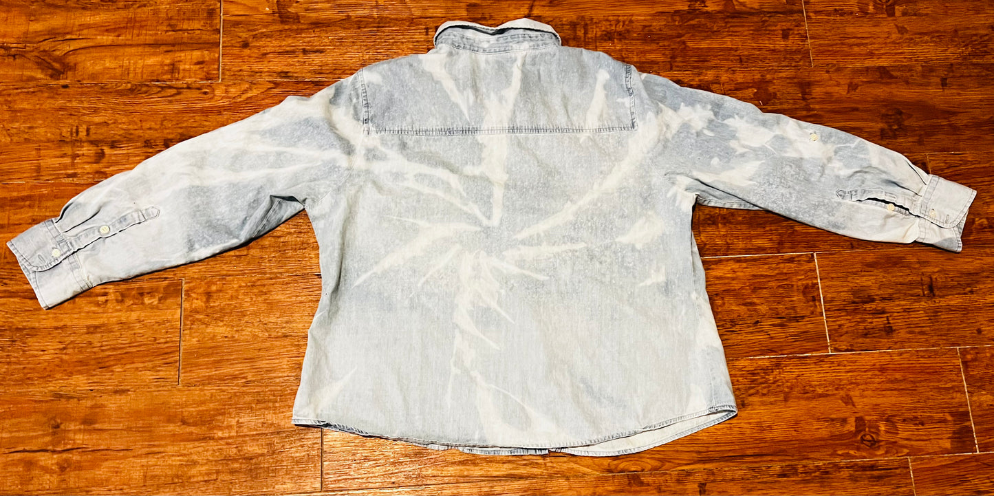 Acid Washed Denim Button Down
