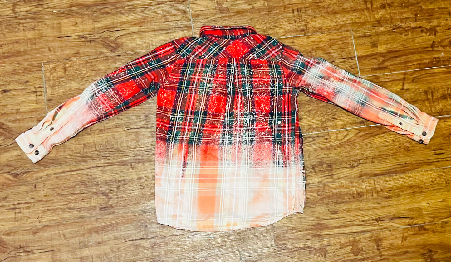 Repurposed Bleached Button Down