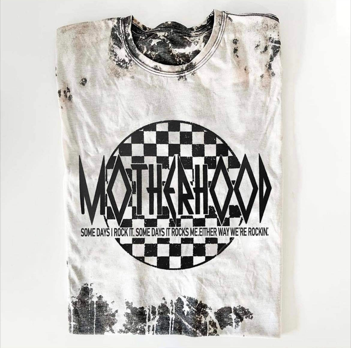 Camisa teñida a mano de maternidad Rockin'