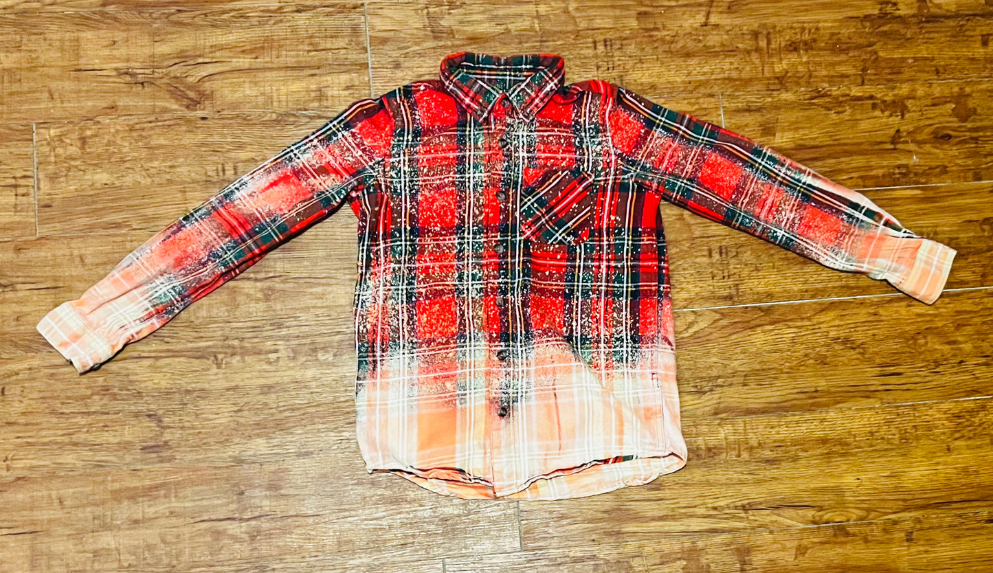 Repurposed Bleached Button Down