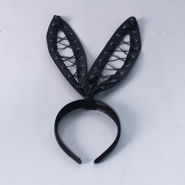 BLACK BUNNY HEADBAND