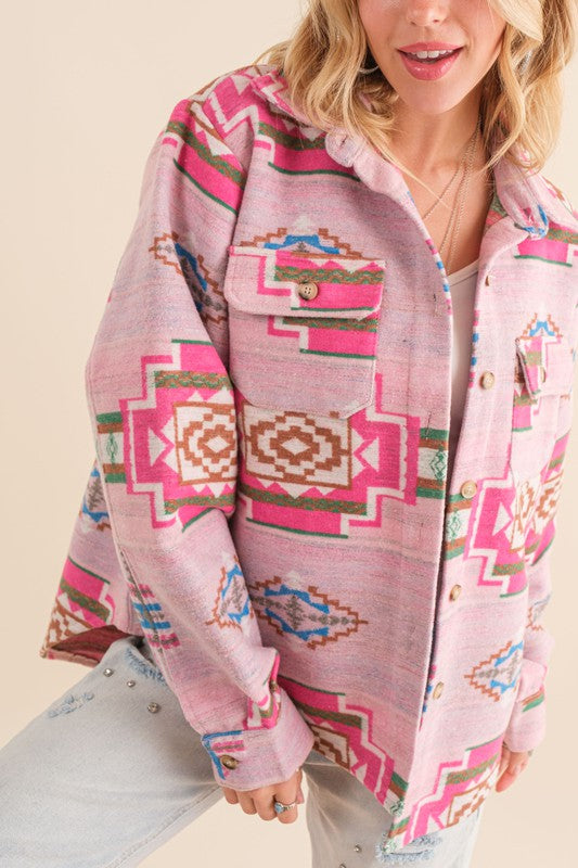 Chaqueta Azteca Jacquard