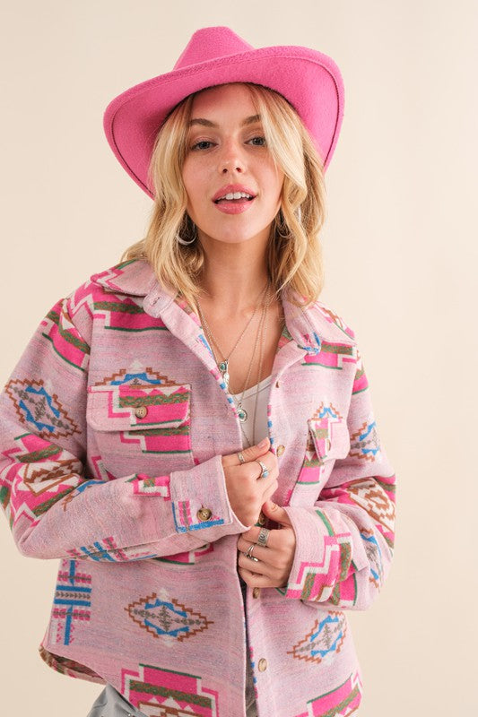 Chaqueta Azteca Jacquard