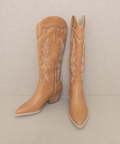 Ainsley - Embroidered Cowboy Boot