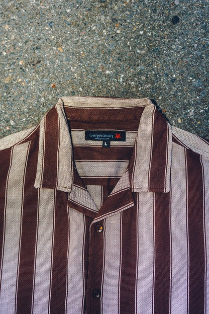 Men's Textured Striped Shirt