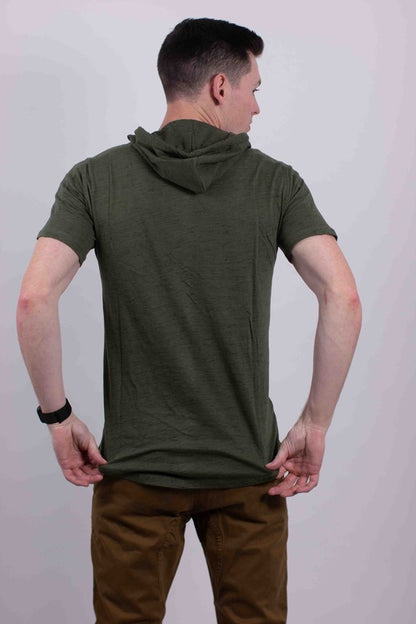 LIGHT WEIGHT TRIBLEND SHORT SLEEVES HOODIE