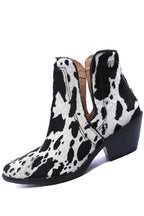 Western Cowhide Booties