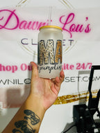 Mama’s Pumpkins Frosted Glass Libbey