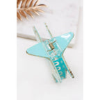 Premium Foil Glittered Star Hair Claw