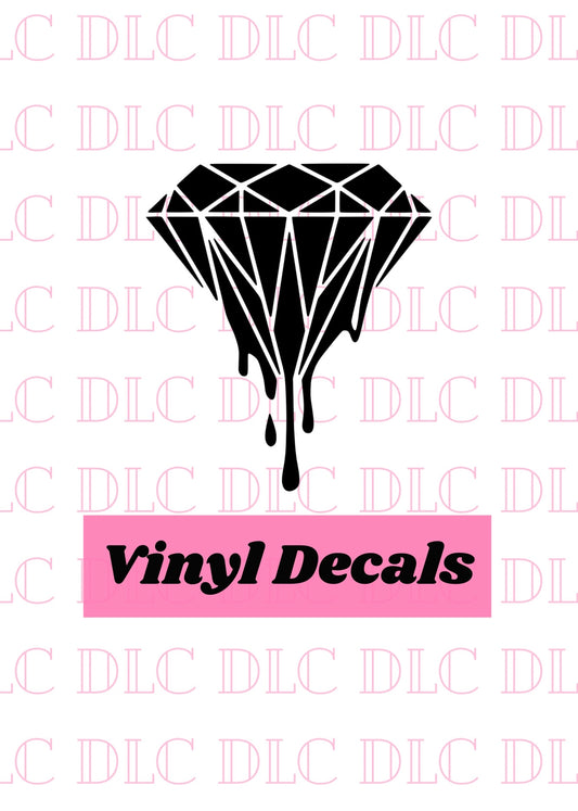 Dripping Diamond Decal