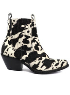Chelsea Western Cowhide Bootie