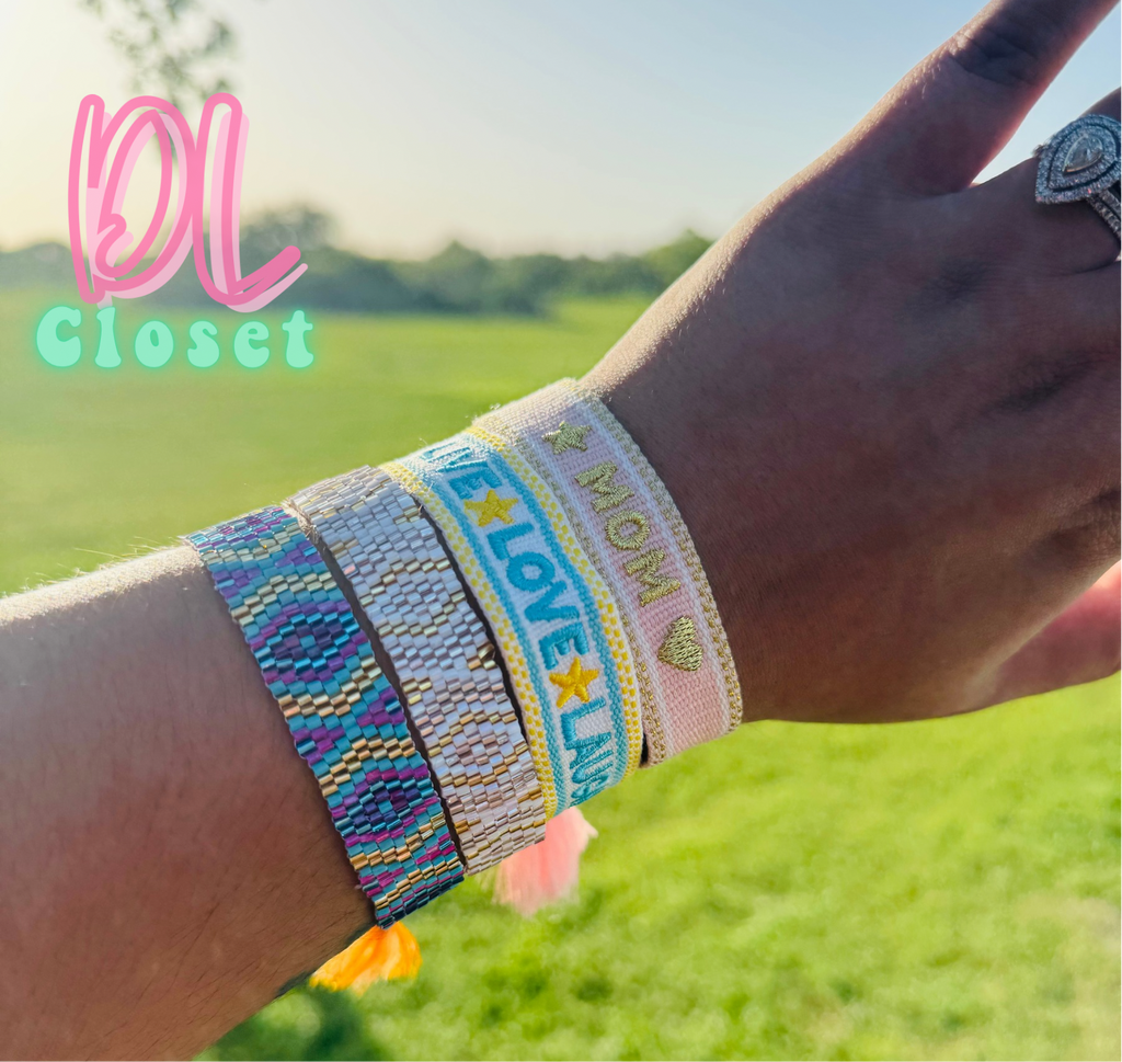 Embroidery/Beaded Bracelets