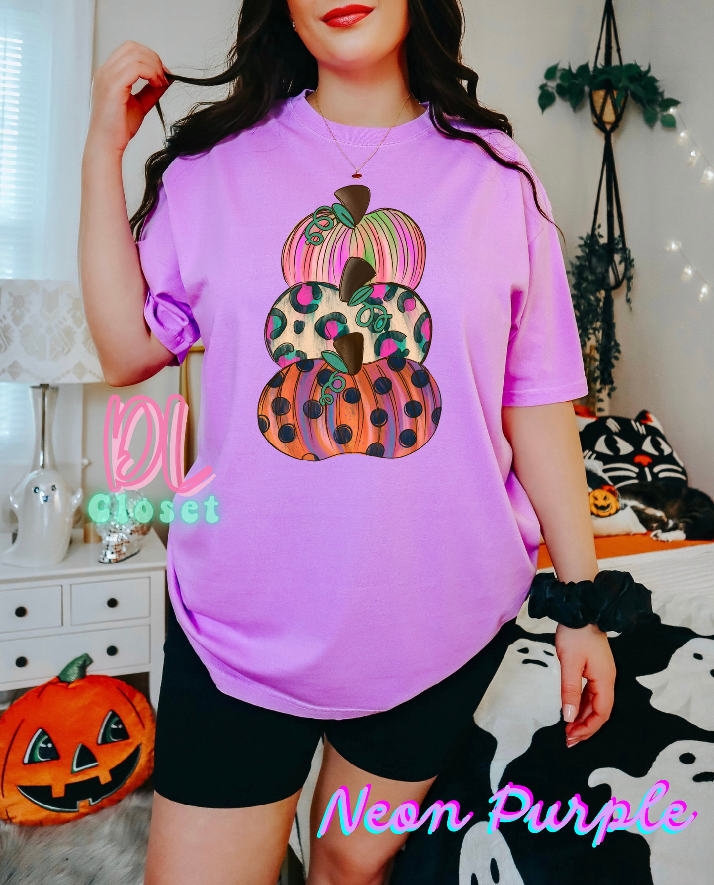 Funky Stacked Pumpkins Tees