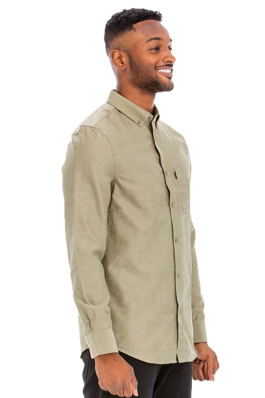 Weiv Men's Casual Button Down