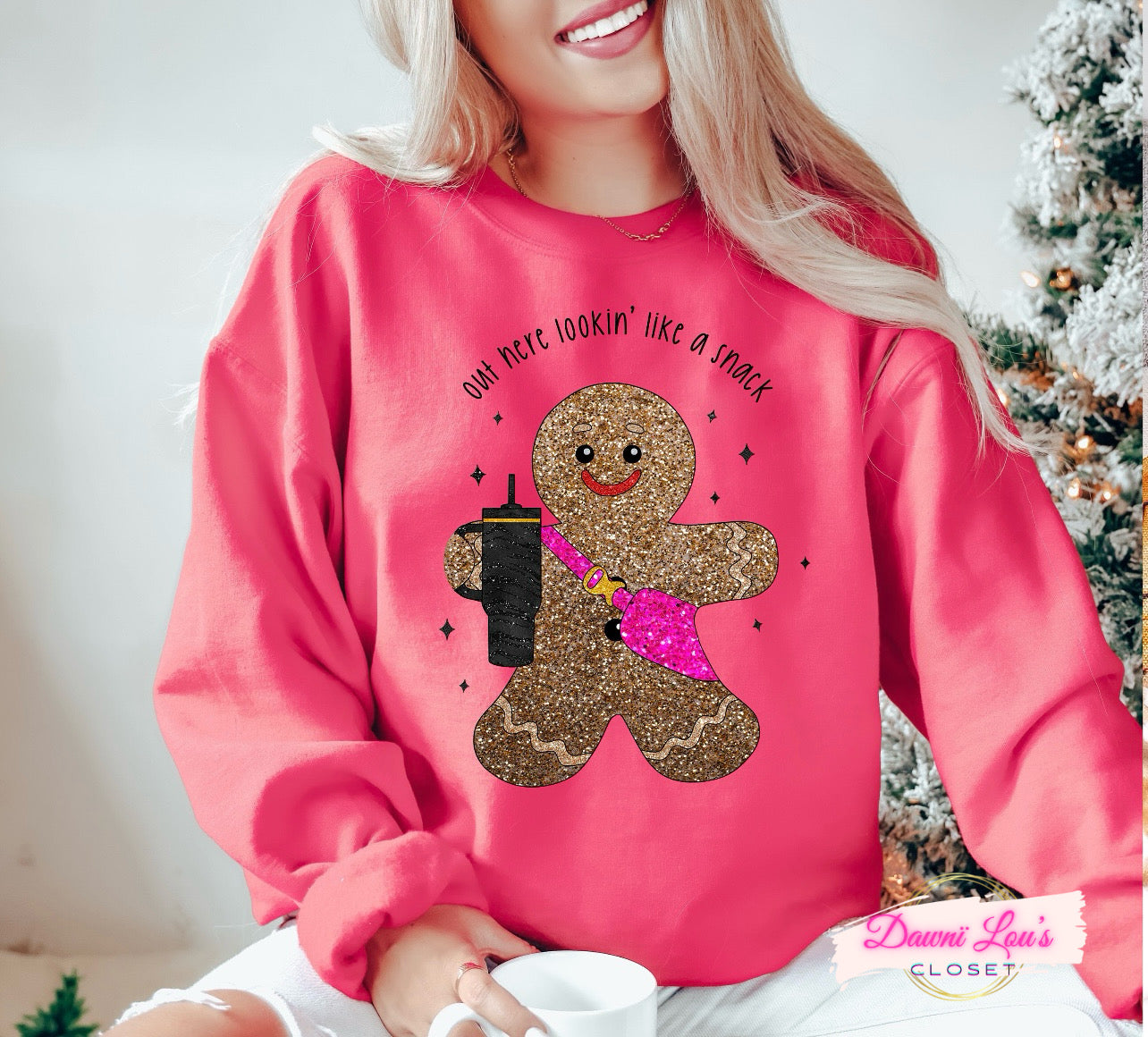 Faux Glitter Gingerbread Snack