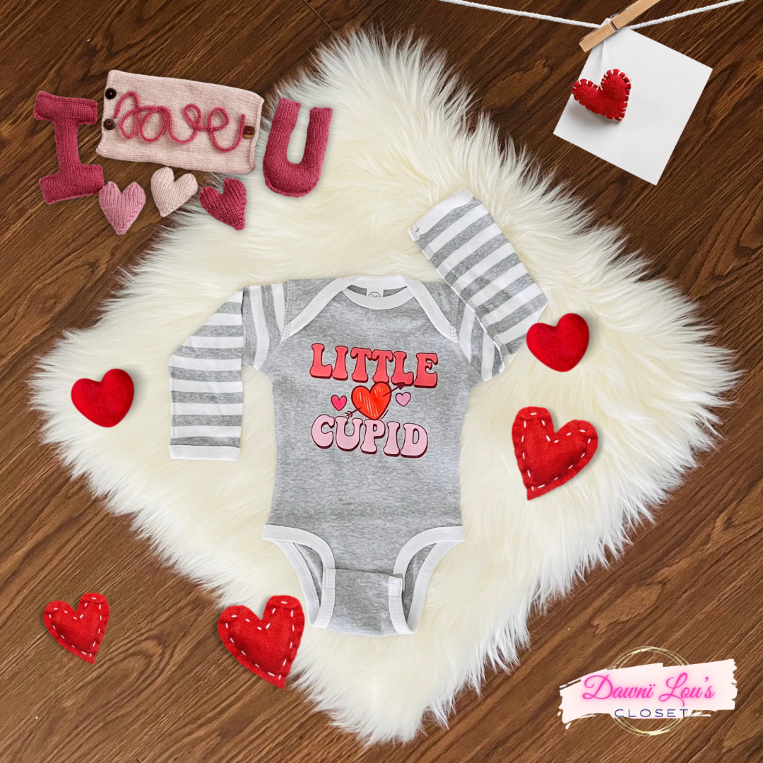 Little Cupid Striped Onesie