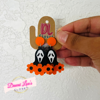 Ghost Face Earrings