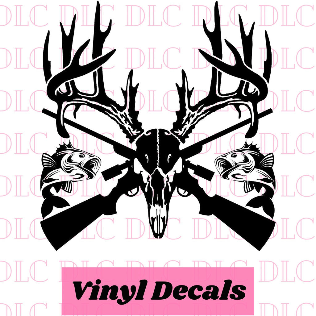 Hunting and Fishing Decal