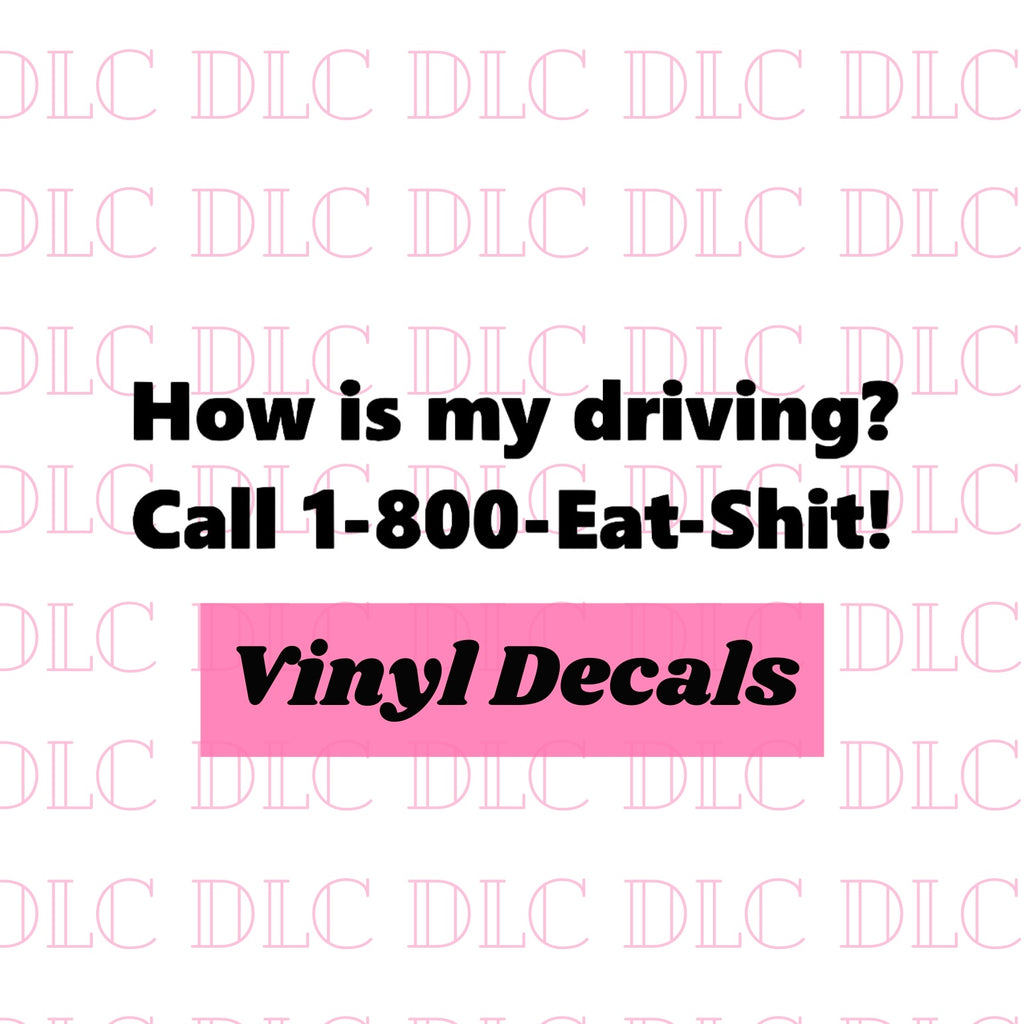 How’s My Driving Decal