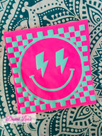 PUFF CHECKERED SMILEY CC