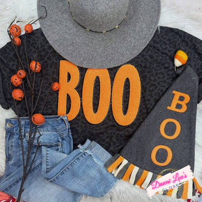 Boo Chenille Patch Tee