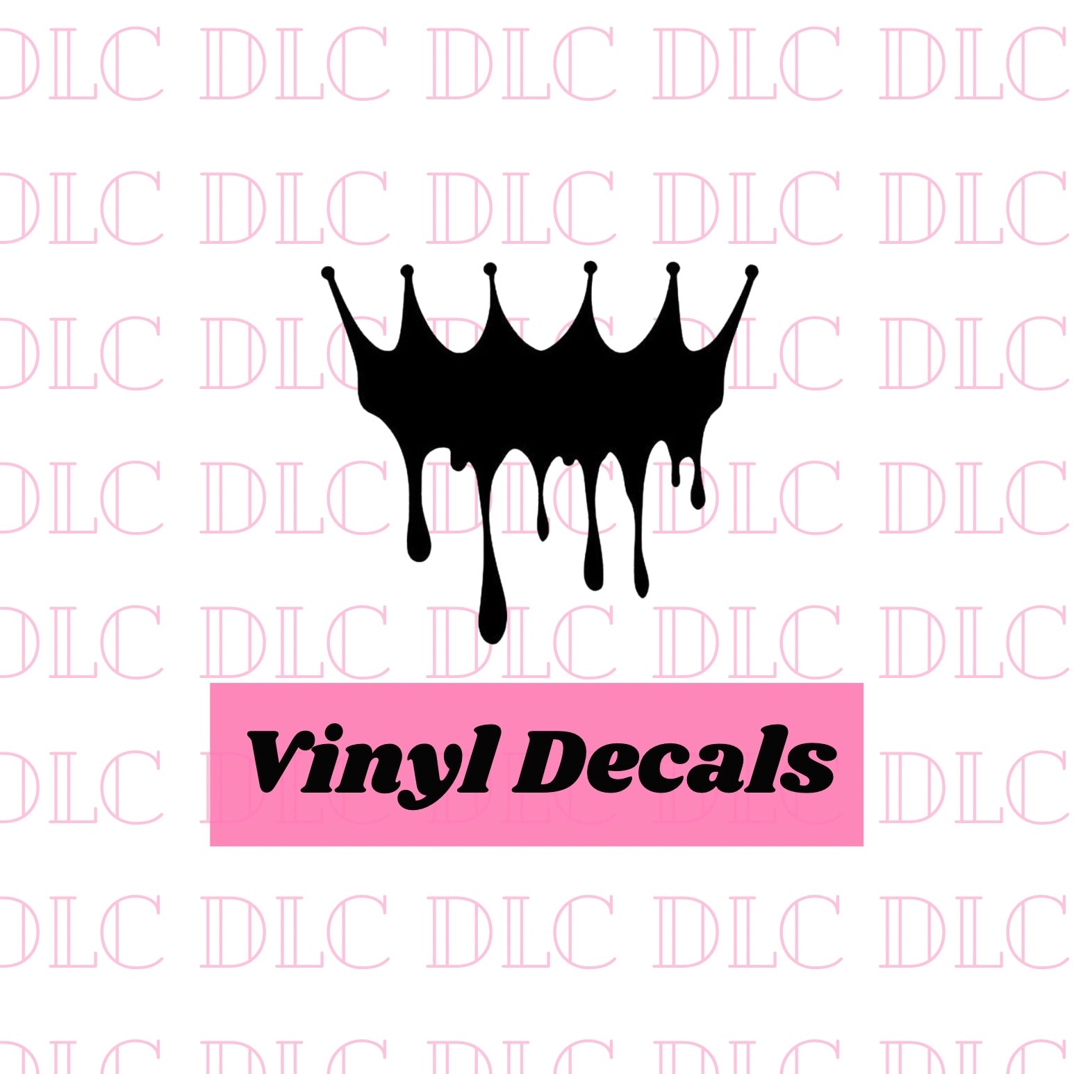 Dripping Crown Decal