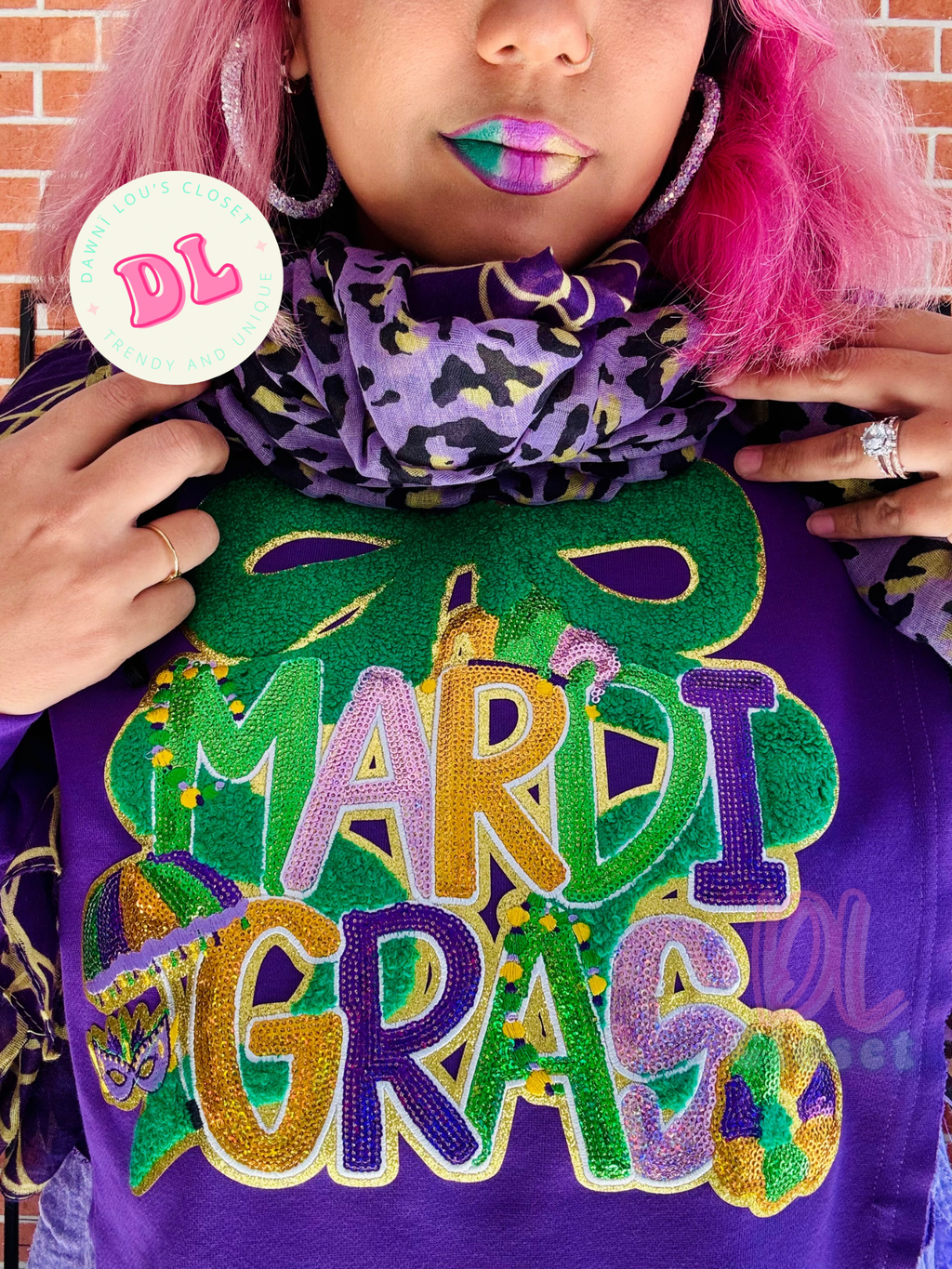 Mardi Gras High-Low