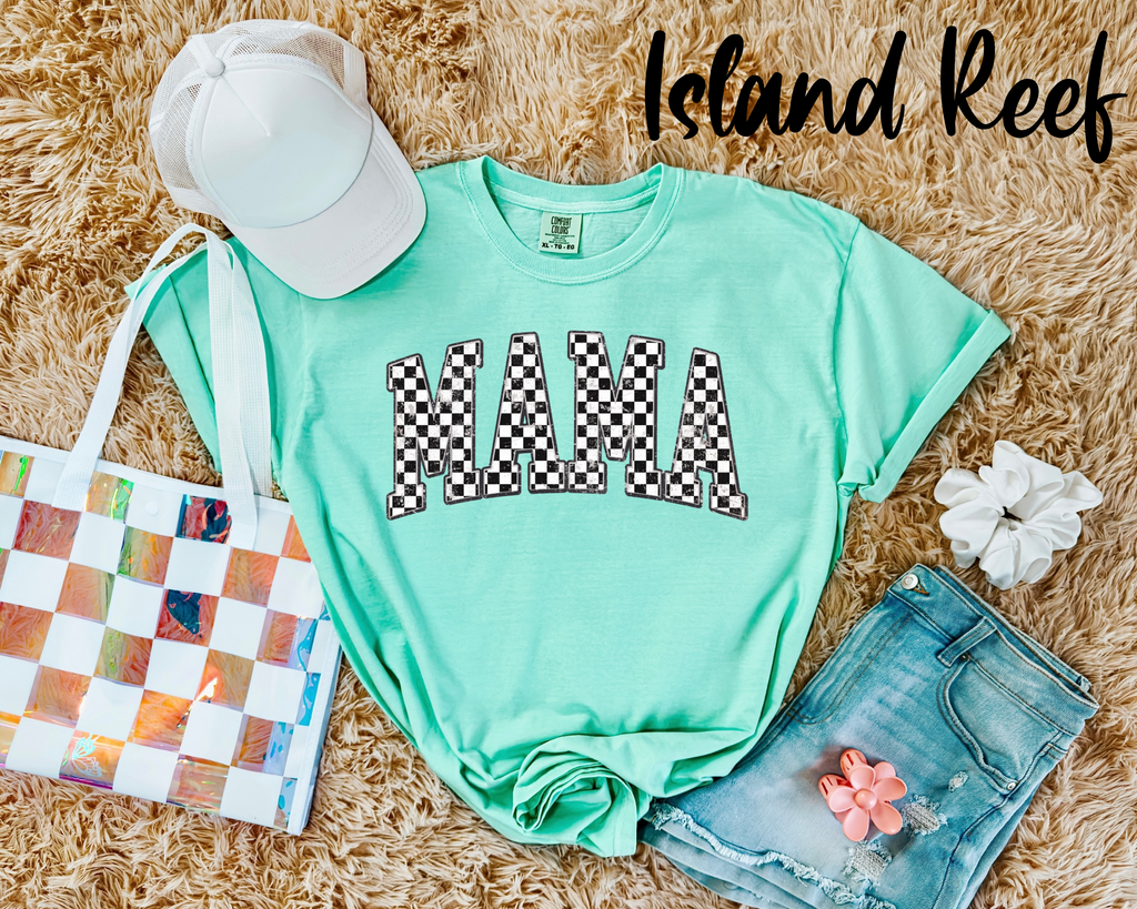 Checkered Mama – Comfort Color Tees