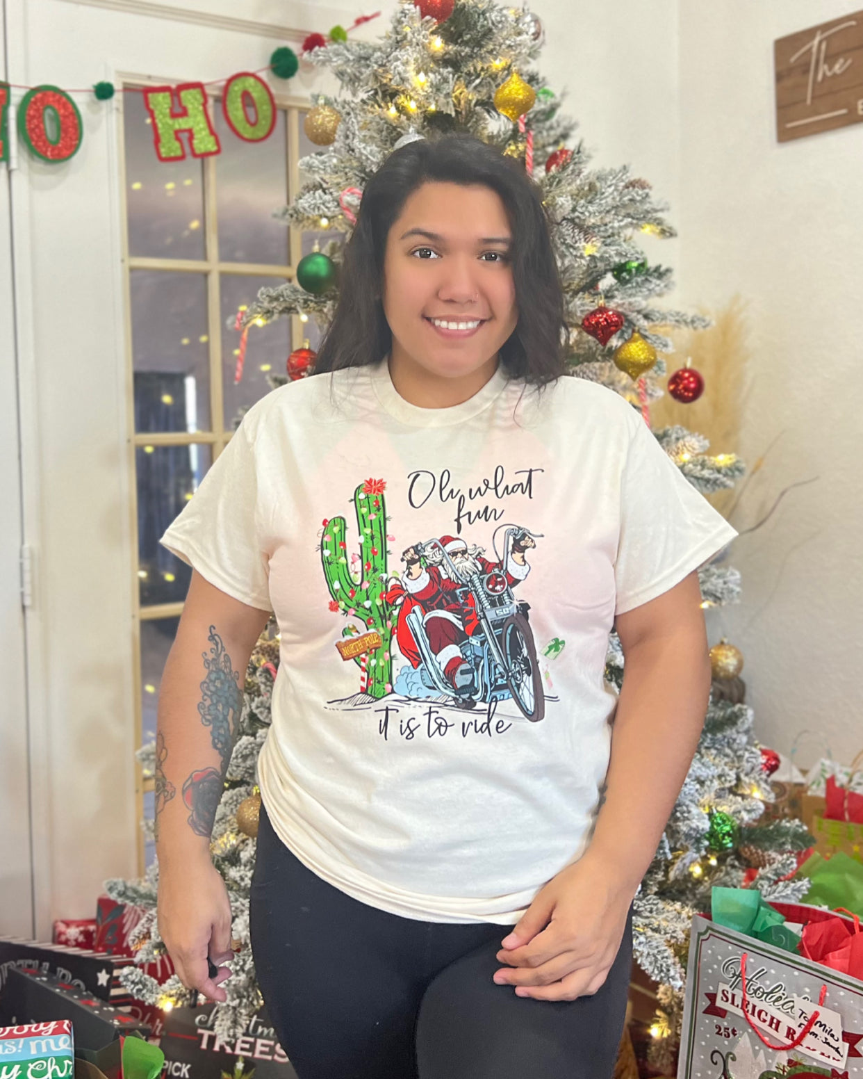 Oh What Fun Motorcycle Santa