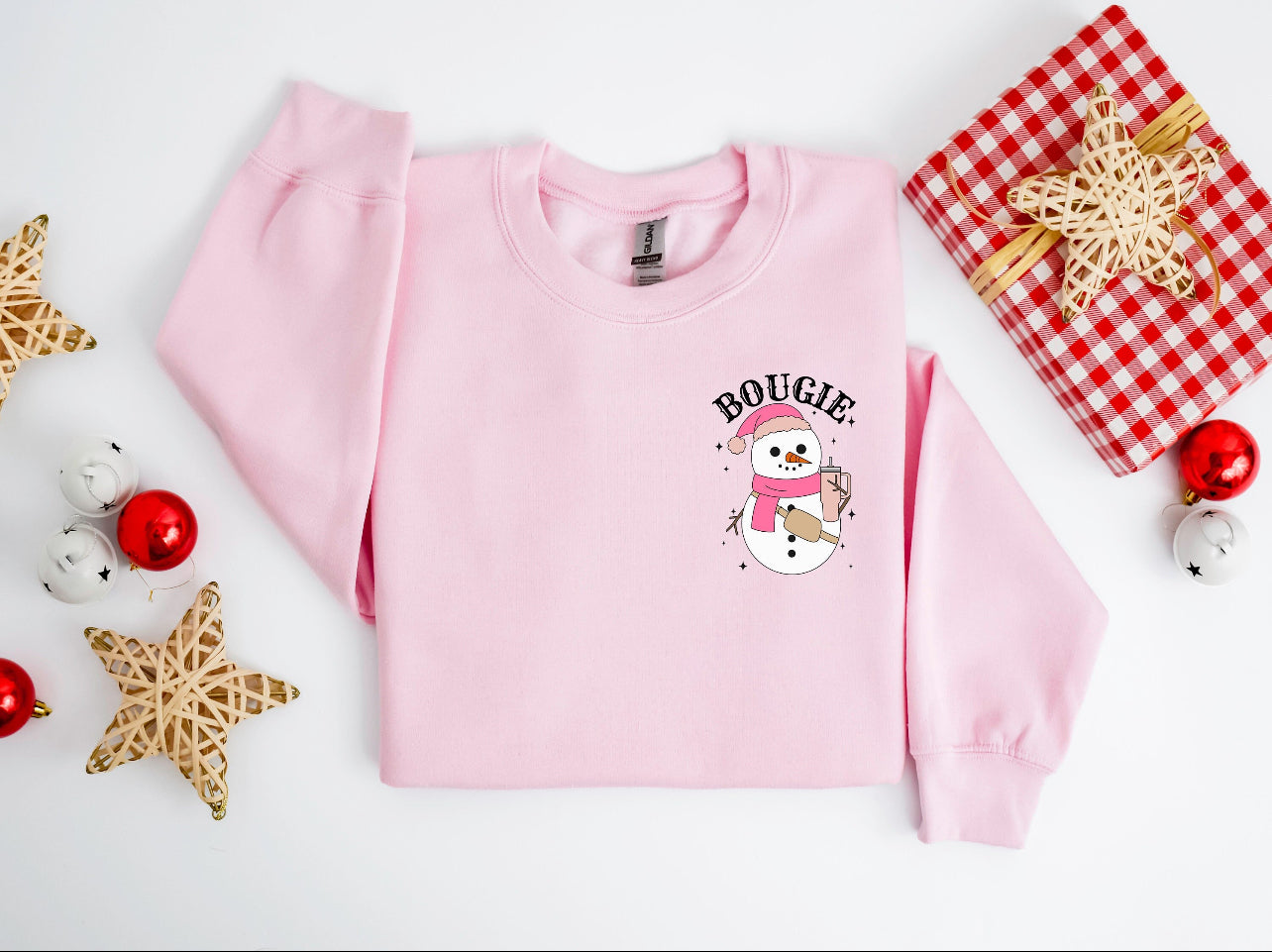 Bougie Snowman with Pocket Design