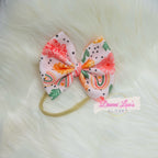 Rainbows & Blossoms Bow