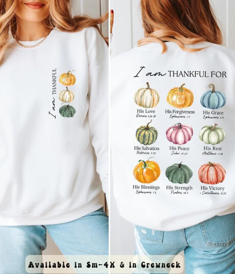 Thankful Pumpkin Bible Verses