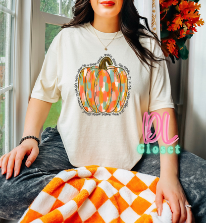 Fall Painted Pumpkin Tee