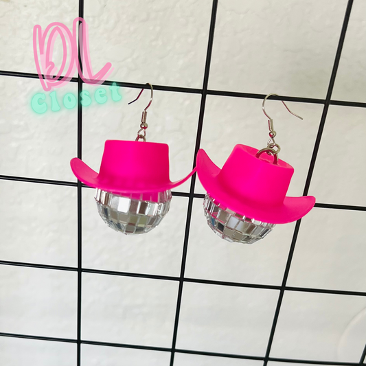 Retro CowBoy Disco Earrings