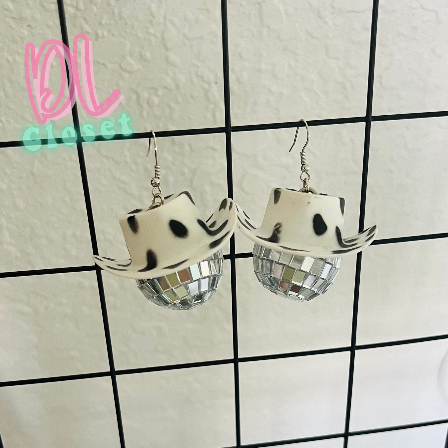 Retro CowBoy Disco Earrings