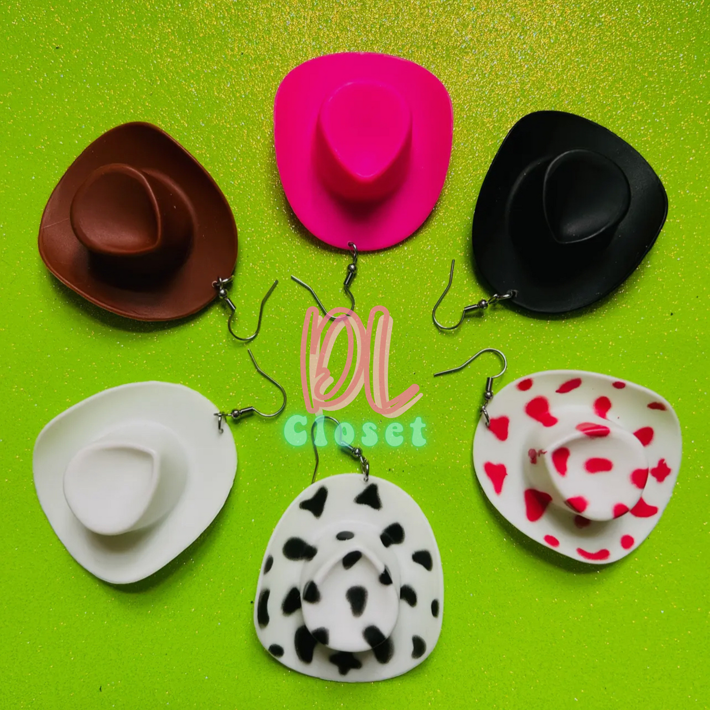 Western Cowboy Hat Earrings