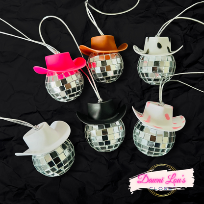 Disco Cowboy Car Charms