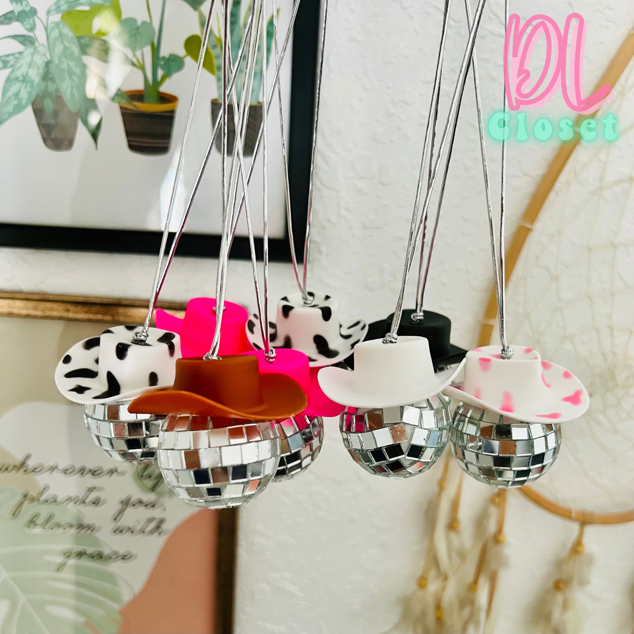 Disco Cowboy Car Charms