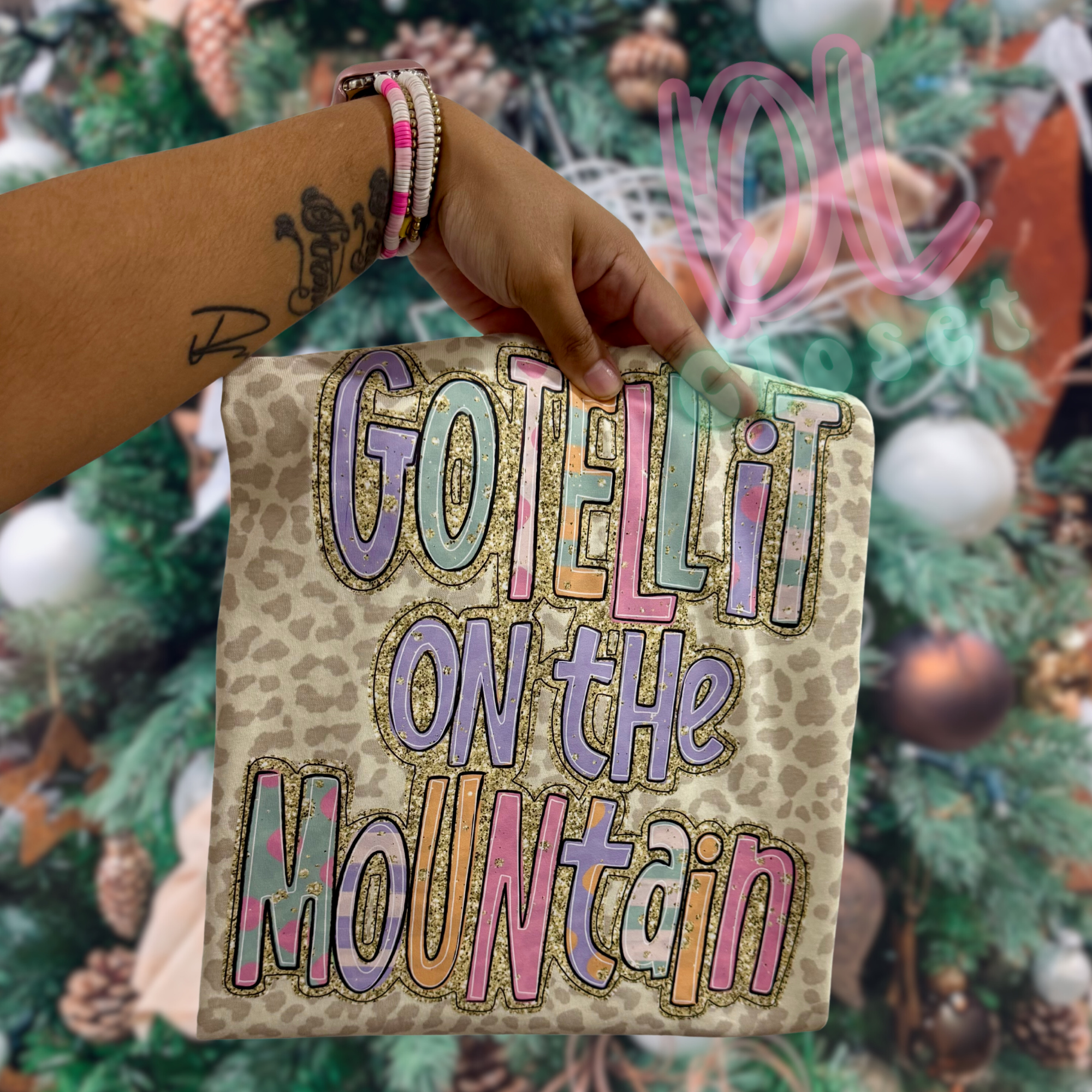 GO TELL IT LEOPARD TEE