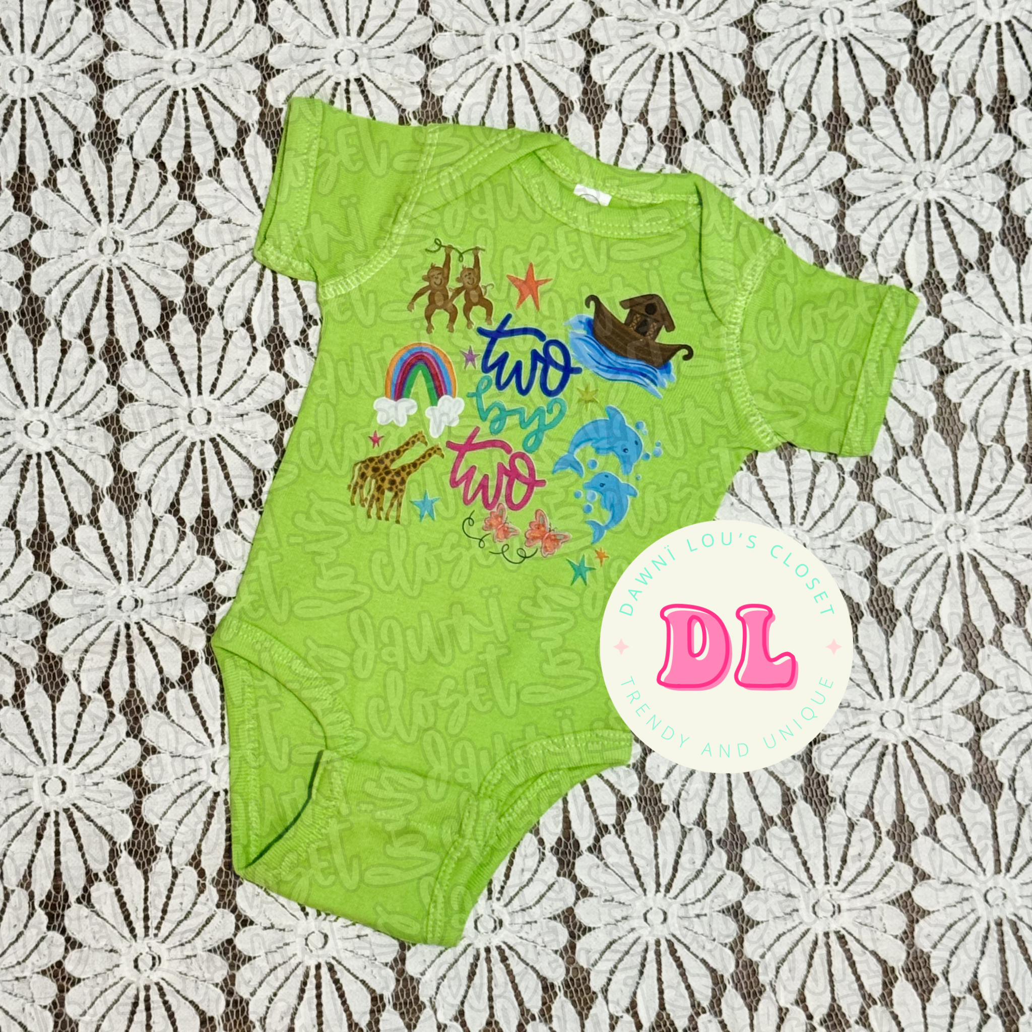 Two By Two Noah’s Ark Onesie