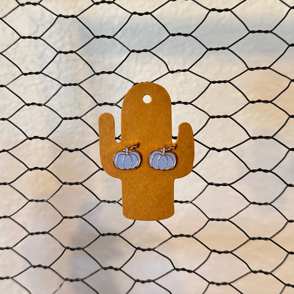 PUMPKIN STUD EARRINGS