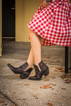 Western Cowhide Booties