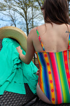 Travis Surplice Flounce Swimsuit