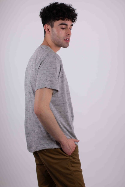 Short Sleeves Henley T-shirt