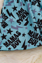 “MAMA'S BOY” DUSTY BLUE TRUNKS