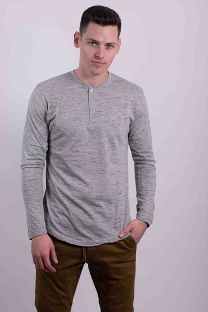 Long Sleeves Henley T-shirt